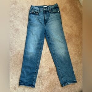 Good American Always Fit Super High-Rise Straight 28” Inseam Jeans Size 6-12